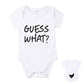 Newborn Baby Got My Mind On My Mommy Paws Funny Bodysuits Rompers Outfits Grey White 0-18M (Z-Z Guess What, 3-6M)