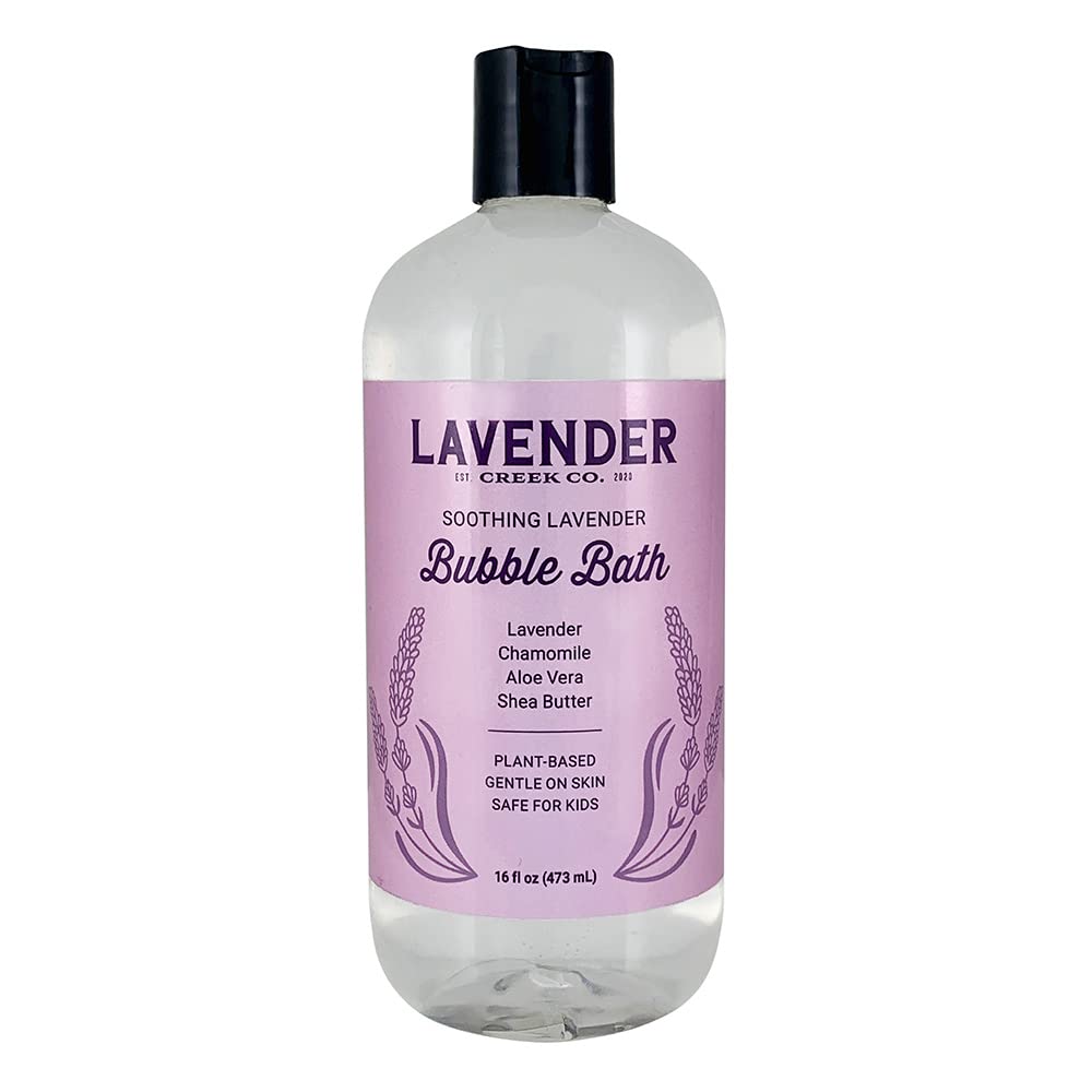All Natural Bubble Bath And Wash - Mild Gentle Soap Liquid W Lavender, Chamomile, Shea Butter | Lightly Scented For Baby, Toddle