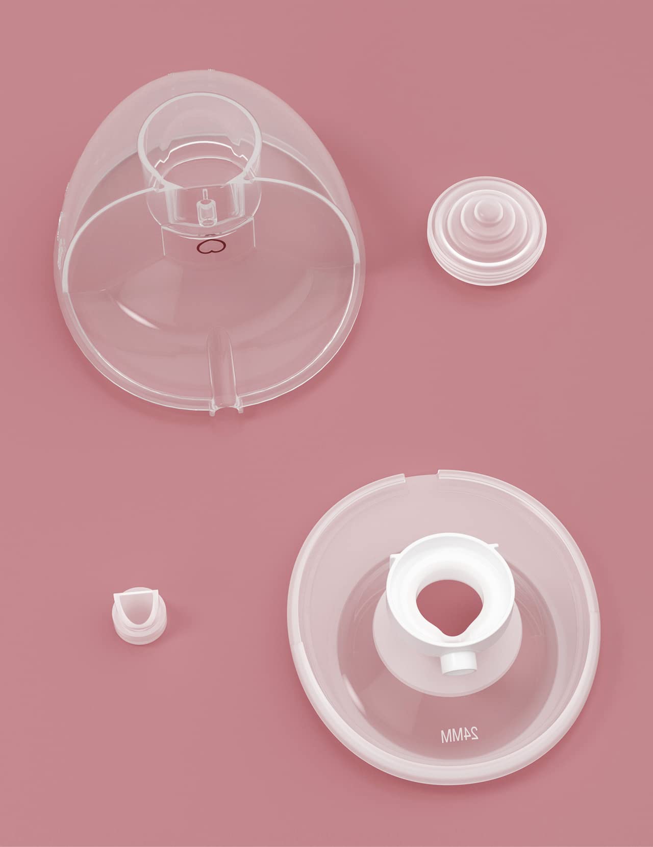 Momcozy Full Set Collector Cup Only Compatible With Momcozy M5 Not For Others. Original M5 Breast Pump Replacement Accessories (