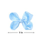 3 Inch Satin Bow For Little Girls - 2 Pcs (Sky Blue)
