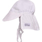 Flap Happy Toddler Girls Upf 50+ Original Flap Hat With Ties, Vanilla Stripe Seersucker, Xx-Large