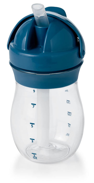 Oxo Tot Transitions Straw Cup, 9 Oz, Navy, Pack Of 1