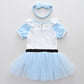 Fmyfwy Baby Girls Alice In Wonderland Princess Costume Halloween Christmas Birthday Party Romper Tutu Dress W/Headband 80