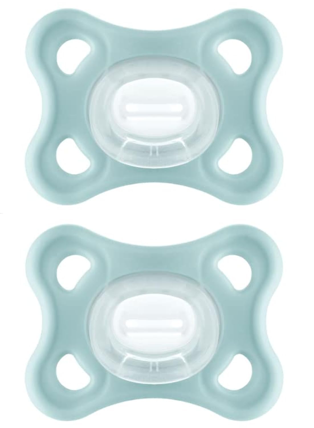 Mam Comfort Pacifiers, Newborn Pacifiers (2 Pack) Mam Pacifiers 3-12 Months, Best Pacifier For Breastfed Babies, Unisex Silicone