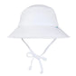 I Play Breathable Infant Toddler Bucket Sun Protection & Swim Hat (White, 2T-4T)