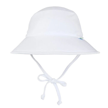I Play Breathable Infant Toddler Bucket Sun Protection & Swim Hat (White, 2T-4T)