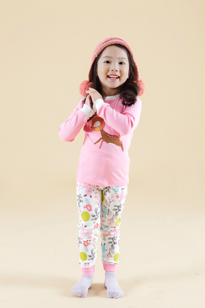 Vaenait Baby Kids Boys Girls Sleepwear Pajama 2Pcs Set Mini Bambi 12-18M/Xs