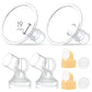 Maymom Brand 2X Two-Piece Small Breastshield With Valve, Membrane And Maymom Connector,Compatible With Medela Breast Pumps Top H