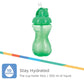 Nuby 3 Pack No Spill Flip It Soft Straw Toddler Sippy Cups - Toddler Cups Spill Proof With Easy And Firm Grip - Green, Blue, Aqu
