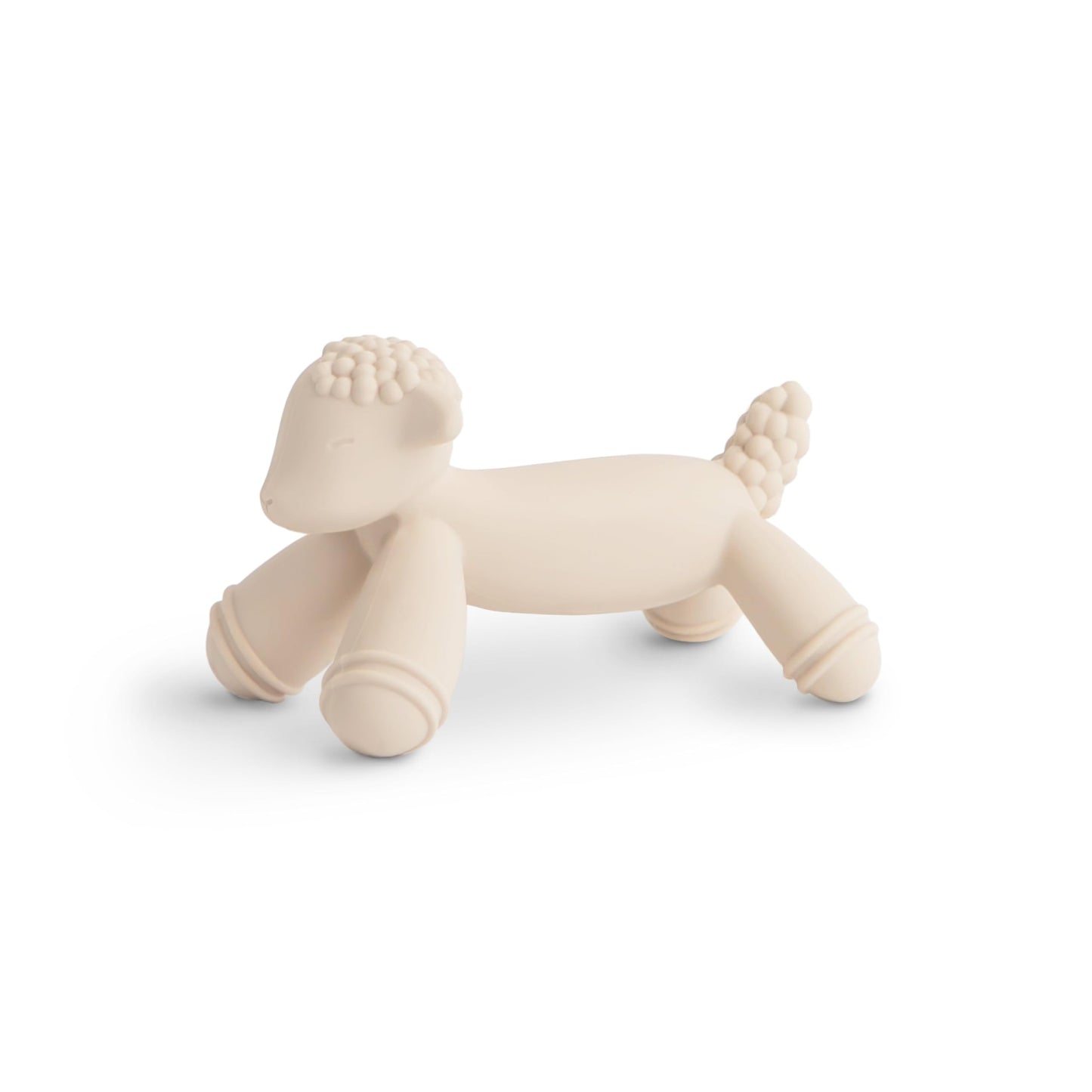 mushie Silicone Baby Teether Toy | Lamb Figurine Teether