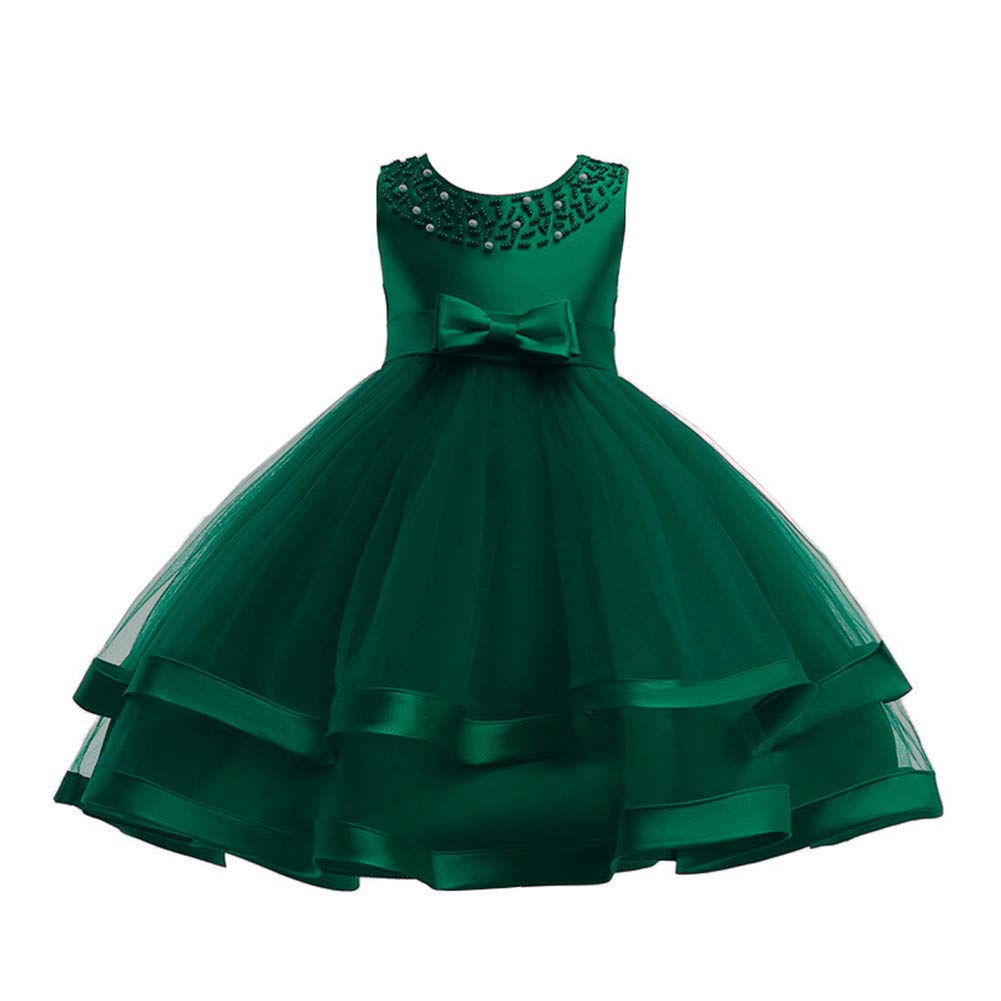 Comisara Toddler Baby Girls Bridesmaid Dresses Little Kids Birthday Pageant Wedding Party Performance Fancy Formal Princess Ball