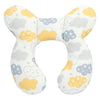 vocheer Baby Travel Pillow(Upgraded), Head and Neck Support Pillow for Pushchair, Car Seat, Stroller, Bouncer, Cotton(Yellow Clo