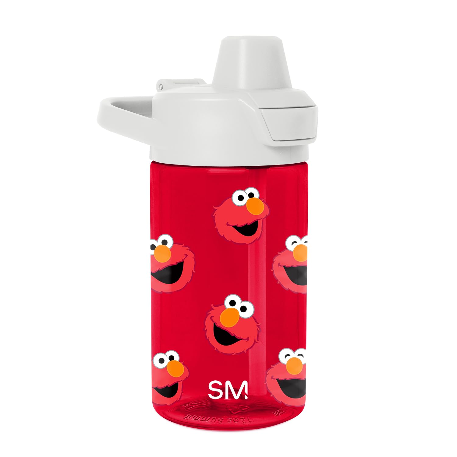 Simple Modern Sesame Street Kids Tritan Plastic Summit Water Bottle | 12 oz BPA-Free Cup with Covered Leak Proof Straw Lid for B