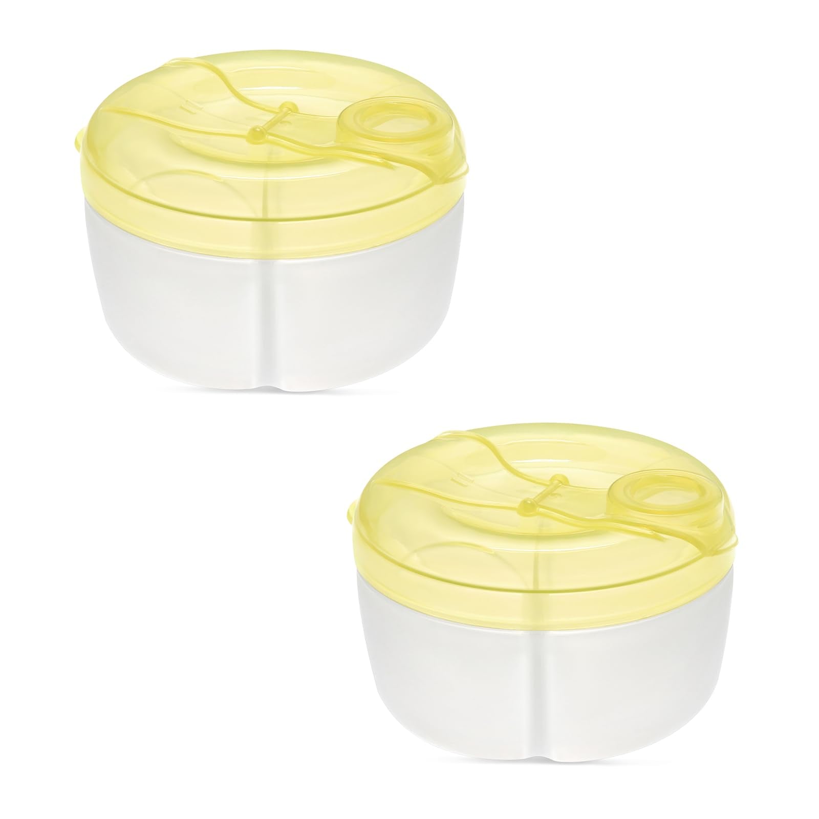 Accmor Baby Formula Dispenser On The Go, Formula Container To Go, Non-Spill Rotating Three-Compartment Formula Dispenser And Sna