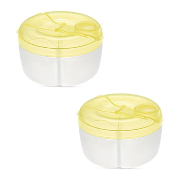 Accmor Baby Formula Dispenser On The Go, Formula Container To Go, Non-Spill Rotating Three-Compartment Formula Dispenser And Sna