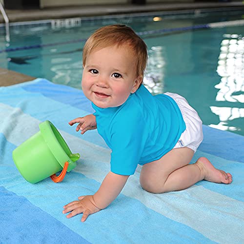 green sprouts Reusable Snap Swim Diaper, New White, 6-12 Months