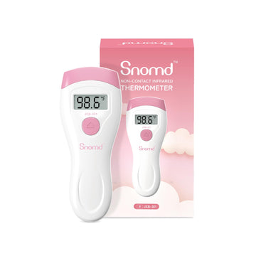 Snomd Non-Touch Forehead Thermometer, Digital 2-In-1 Infrared Thermometer For Adults, Kids, And Babies With Fever Alarm, Instant