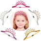 Hllmx 2 Pcs Baby Girl Super Elastic Headband Birthday Crown Headband Princess Headpiece Children Hair Accessories For Birthday P