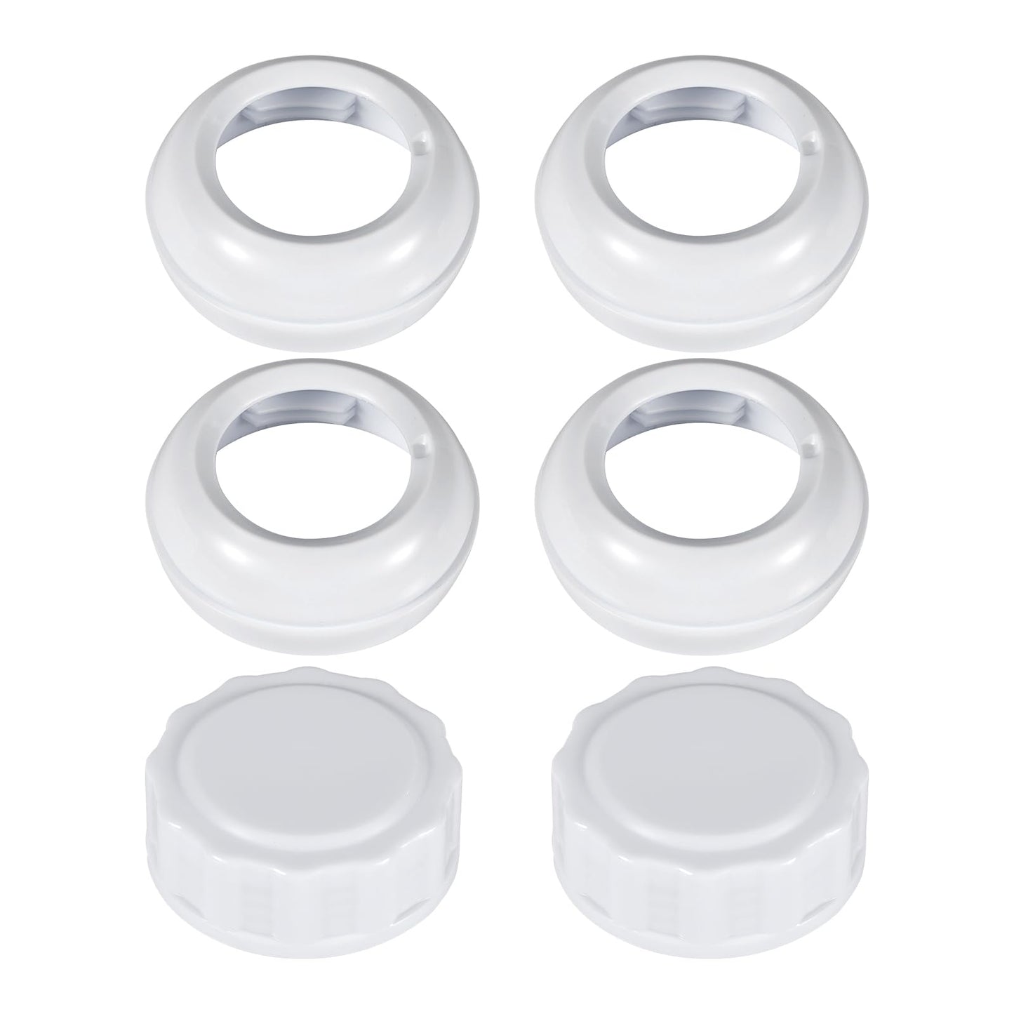 6Pcs Replacement Baby Bottle Nipple Ring Collars, Bottle Nipple Collars Rings Screw Caps Lids Baby Feeding Accessories Parts Bab