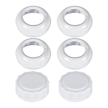 6Pcs Replacement Baby Bottle Nipple Ring Collars, Bottle Nipple Collars Rings Screw Caps Lids Baby Feeding Accessories Parts Bab