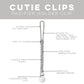 Ryan & Rose Cutie Clip Braiden Pacifier Clip - Braided Silicone (Slate)