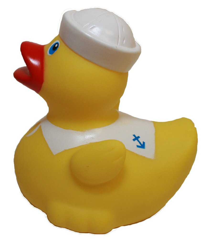 MORTENTR Rubber Ducks Family Patriotic Navy Sailor Rubber Duck, Brand Bathtub Toys That Floats Upright, Rubber Ducky Birthday Pa