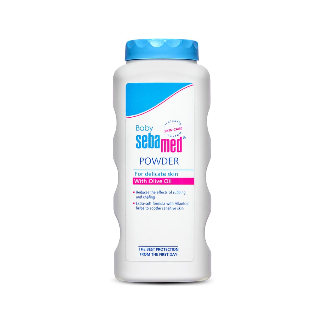 Sebamed Baby Powder 100 Gm | Olive Oil, Allantoin|Keeps NewbornS Skin Fresh|Absorbs Sweat|