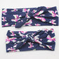 Akoak 2 Pcs/Set Mom And Baby Kids Elastic Cloth Bowknot Headband Boho Turban Headband Top Knotted Rabbit Ears Elastic Bowknot Ma