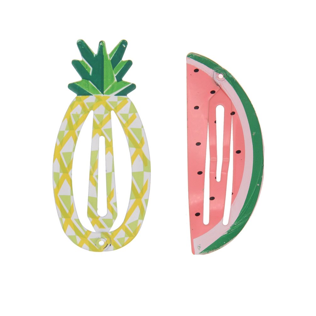 Insowni 40 Pack 2' Metal Snap Hair Clips Non Slip Barrettes Pins Animal Fruit Accessories For Baby Girl Toddlers Fine Thick Hai