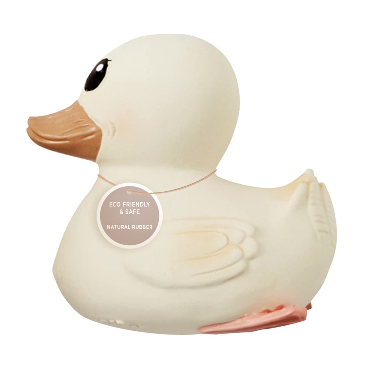 HEVEA Kawan Mini Rubber Duck - 100% Natural Rubber Baby Bath Toy - Eco Friendly, Perfect for Playing, Teething, and Bathing - Mo