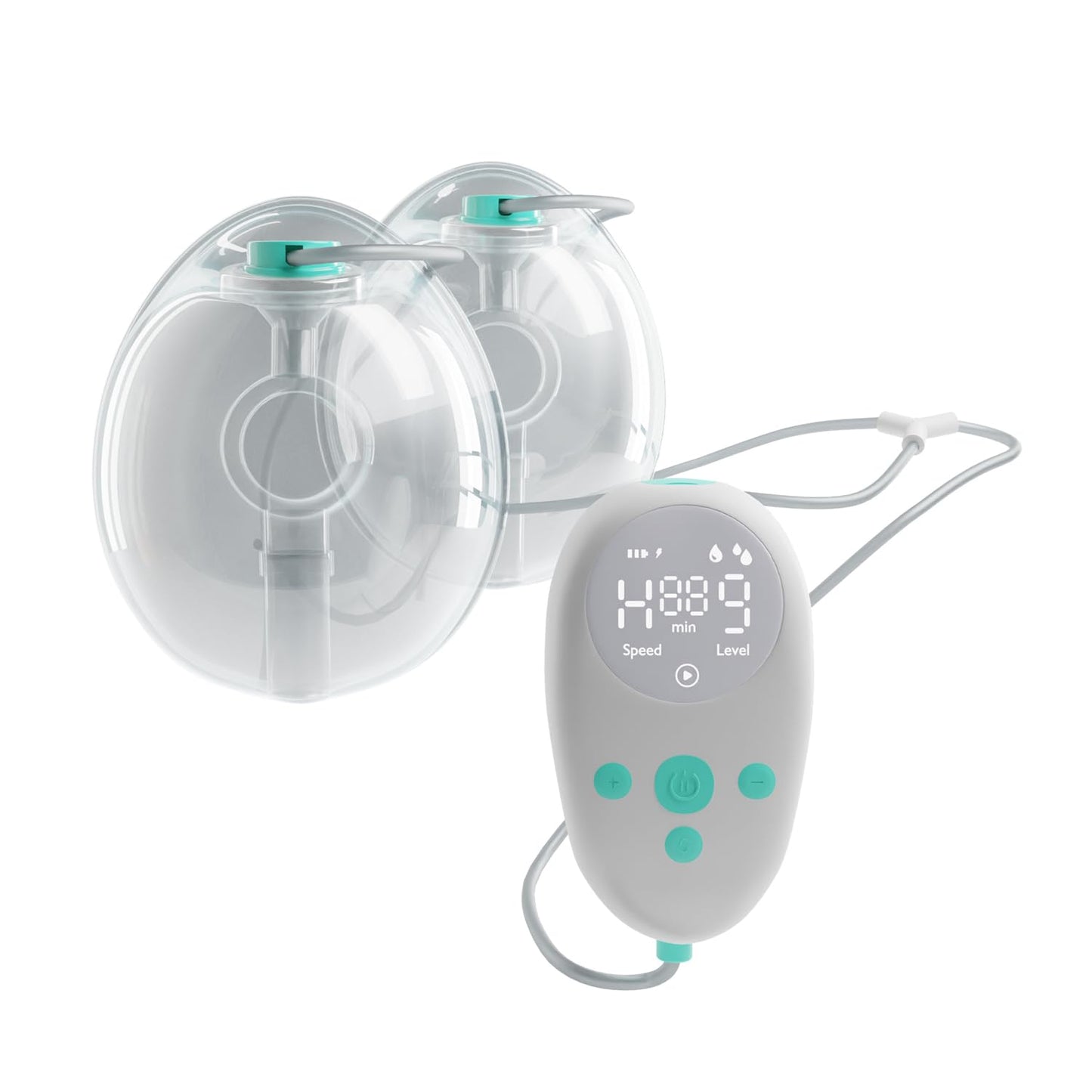 Lifelong Cuppy Milk Dual Breast Pump For Feeding Mothers For Both Sides|1400 Mah Large Rechargeable Battery | HandsFree Electri