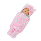 NAMAN Newborn Plush Swaddle, Hodded Blanket, Sleeping Bag, Warm and Soft Swaddle Wrap for Baby boy and Baby GirlPink