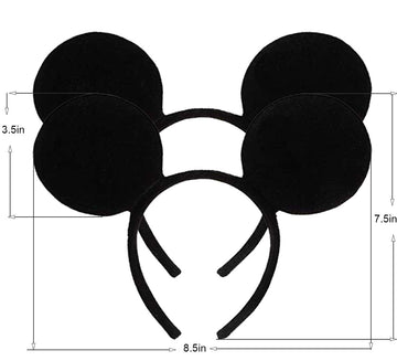Fanyity 2 Pcs Mouse Ears Headband Hairs Accessories For Children Mom Baby Boys Girls Birthday Party Or Celebrations