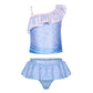 Toddlers Swimsuit Girls Bathing Suit Princess 2 Piece Ruffle Swimwear Tankini For Baby Girls