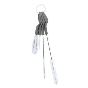 Full Circle Little Sipper Bottle And Straw Detail Cleaning Brush Set, One Size, Grey