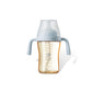 bc babycare Sippy Cup Learner for 6+ Month Old with Nipples & Handles, Spill Proof Sippy Cup, Weighted Straw Toddler Cups, Anti-