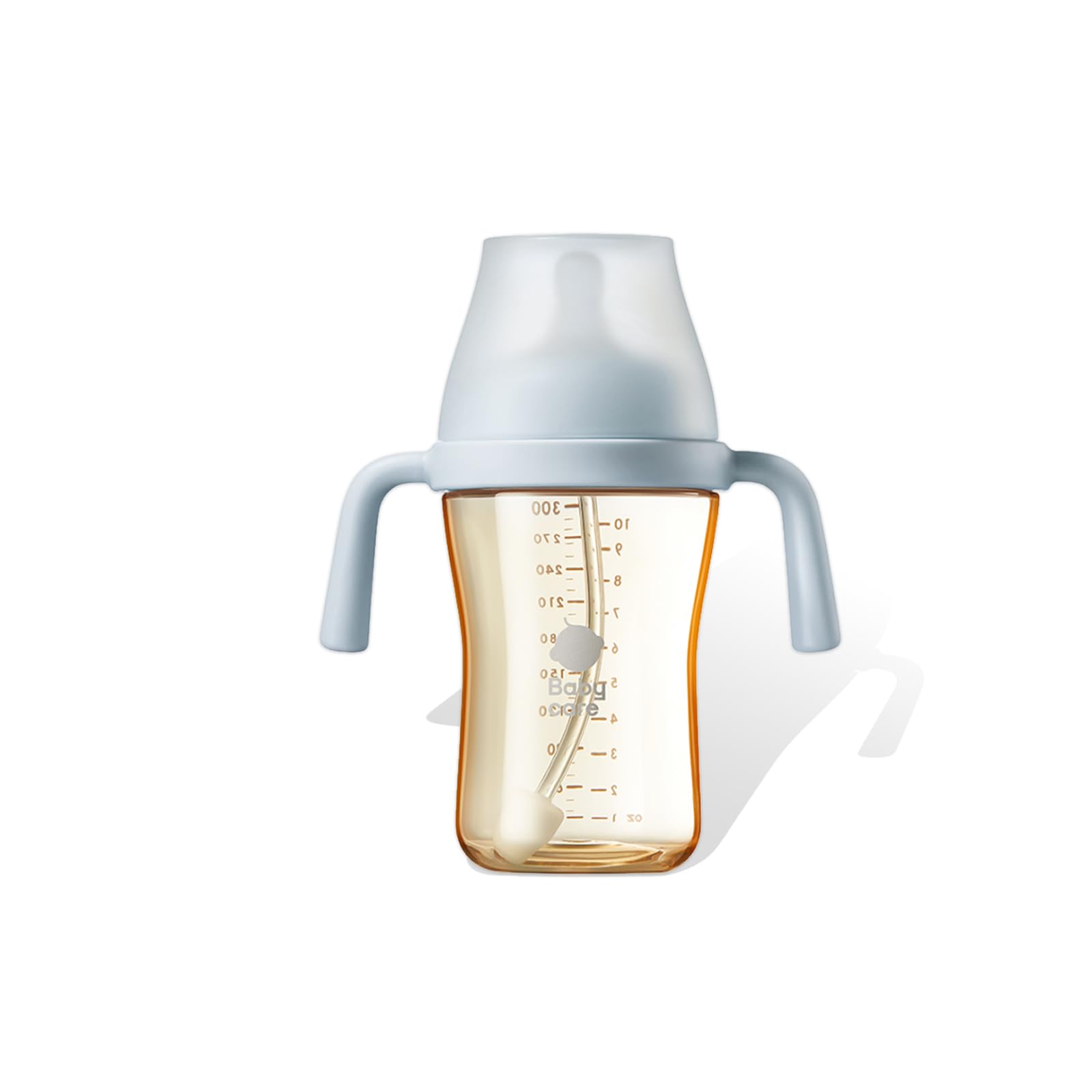bc babycare Sippy Cup Learner for 6+ Month Old with Nipples & Handles, Spill Proof Sippy Cup, Weighted Straw Toddler Cups, Anti-