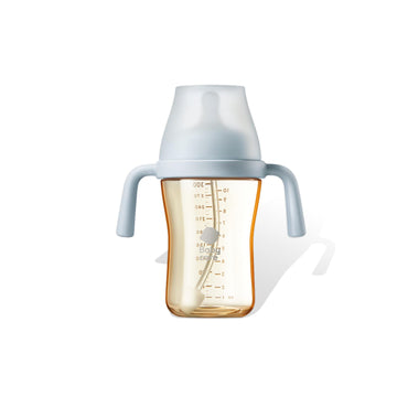 bc babycare Sippy Cup Learner for 6+ Month Old with Nipples & Handles, Spill Proof Sippy Cup, Weighted Straw Toddler Cups, Anti-