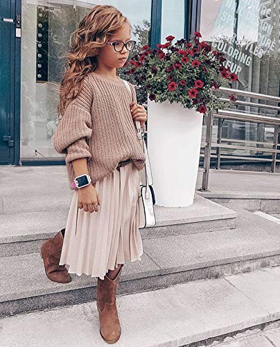 Infant Toddler Baby Girl Boy Knit Sweater Pullover Sweatshirt Long Sleeve Shirt Tops Knitted Fall Winter Clothes (Grey Khaki, 6-