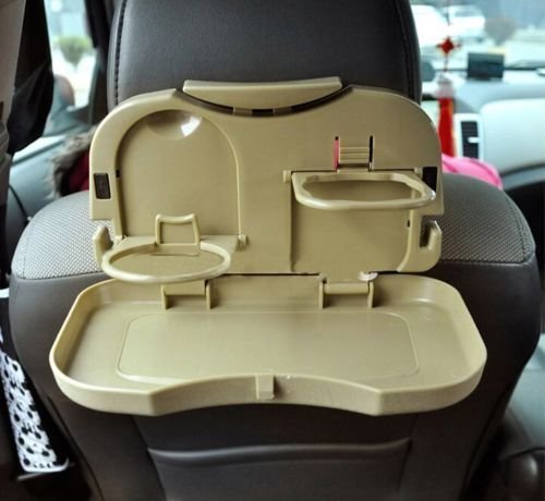 Glowick MultiFunction Portable Interior Storage Tray Plastic Foldable Meal Drink Cup Tray Holder Auto Interior Storage Organize