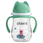 Oberni Tritan Sippy Cup, 270ml/9oz Baby Water Drinking Bottle with Removable Handle and Strap, Leak-Proof Training Cup for 12M+/