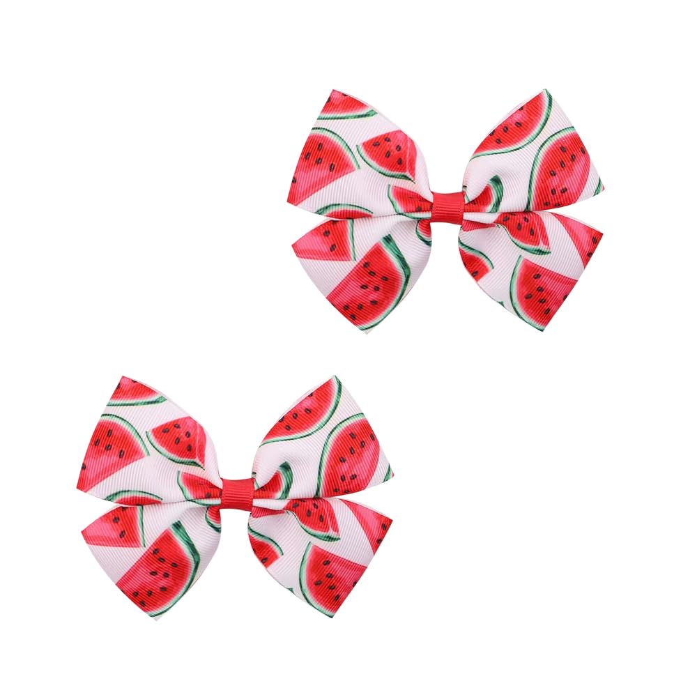 BOENBE LOVED Fruit Hairpin Watermelon Bow Hair Clips Non Slip Hair Clip Fruit Accessories for Women Girls Hair (B4)