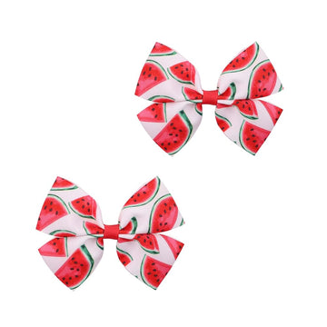 BOENBE LOVED Fruit Hairpin Watermelon Bow Hair Clips Non Slip Hair Clip Fruit Accessories for Women Girls Hair (B4)