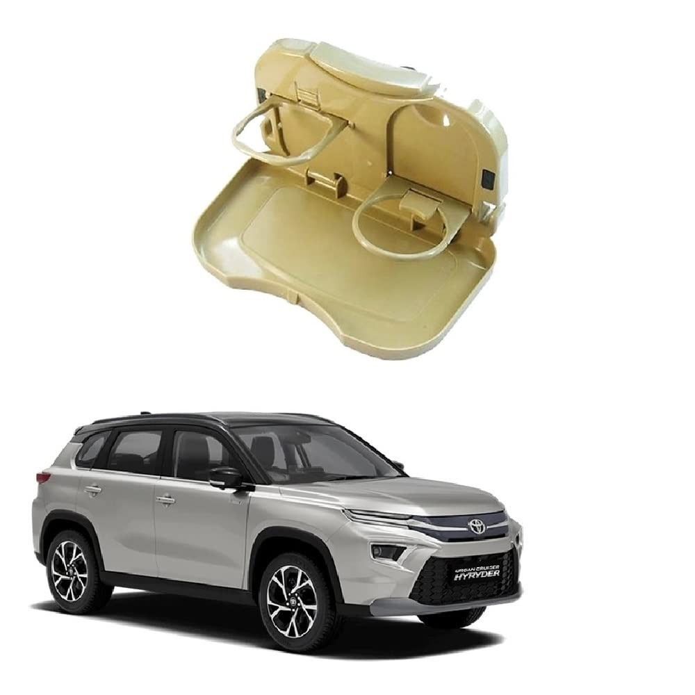 Stylish Foldable Compact Car Back Seat Tray for Food/Drinks/Cup/Bottle Holder Universal Pack of 1 Suitable for Toyata Urban Crui
