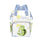 YallLocoMo Custom Name Diaper Bag Backpack Gift Cute Stars Cloud Sea Turtle Multifunction Travel Backpack Nappy Bag Daypack for 