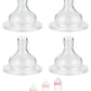 Silicone Nipple for MAM Baby Bottle, Fits All MAM Bottles, Extra Fast Flow Nipple Level 4, 6 m+, 4 Count