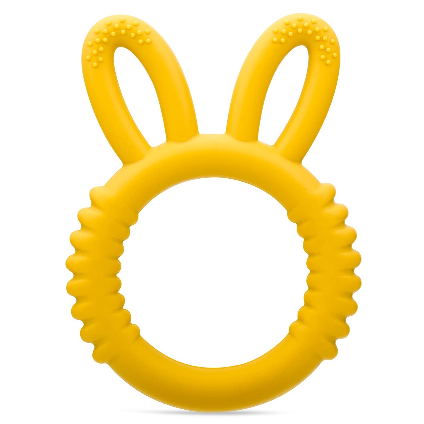 MISSLILI Silicone Babies Teethers Baby Teething Toys for Soothe Massage Sore Gums for 3-12 Months Infants, BPA Free, Ring Shape 