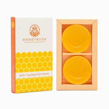 Boobybuds Natural Beeswax Nipple Shields - Nipple Protectors - Beeswax Nursing Cups-Beeswax Nipple Covers For Breastfeeding - Sa