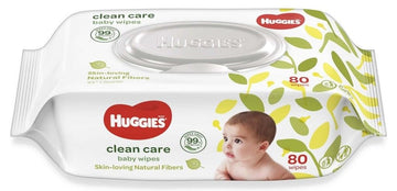 Huggies Clean Care Baby Wipes 80Pcs