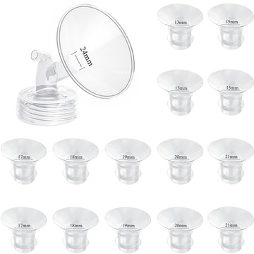 Flange Inserts 13/15/17/18/19/20/21Mm 14Pc Compatible With Momcozy S12 Pro/S9 Pro/S9/S10/S12/Medela/Tsrete/Spectra/Bellababy Bre